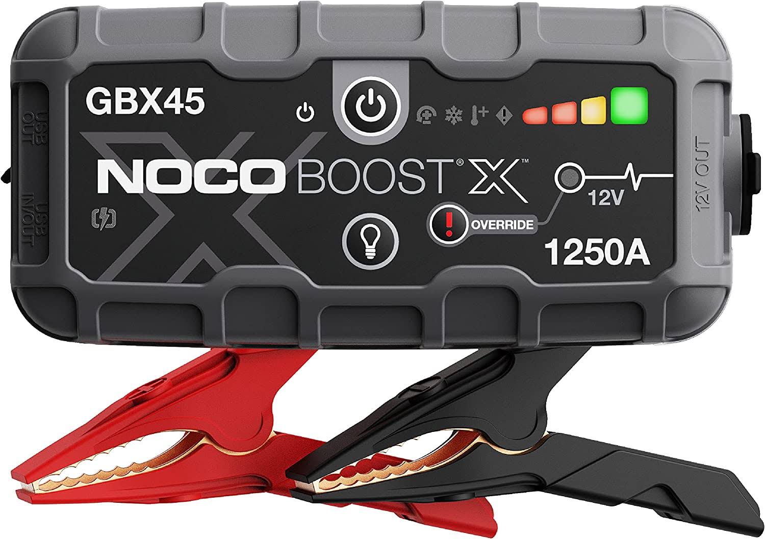 X GBX45 1250A 12V UltraSafe Portable Lithium Jump Starter, Car Battery Booster Pack