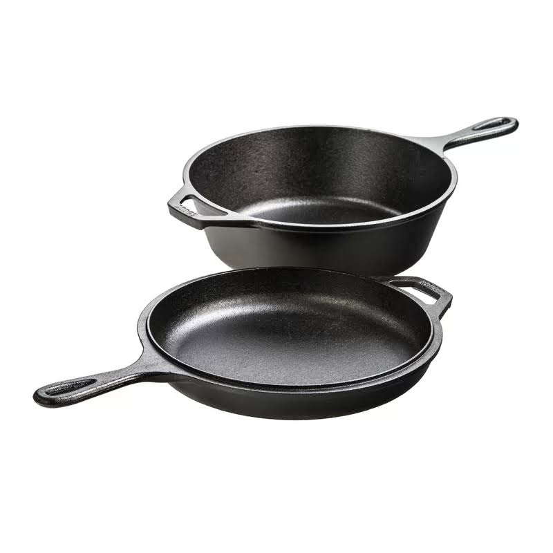 LCC3 Cast Iron Combo Cooker, Pre-Seasoned, 3.2-Quart