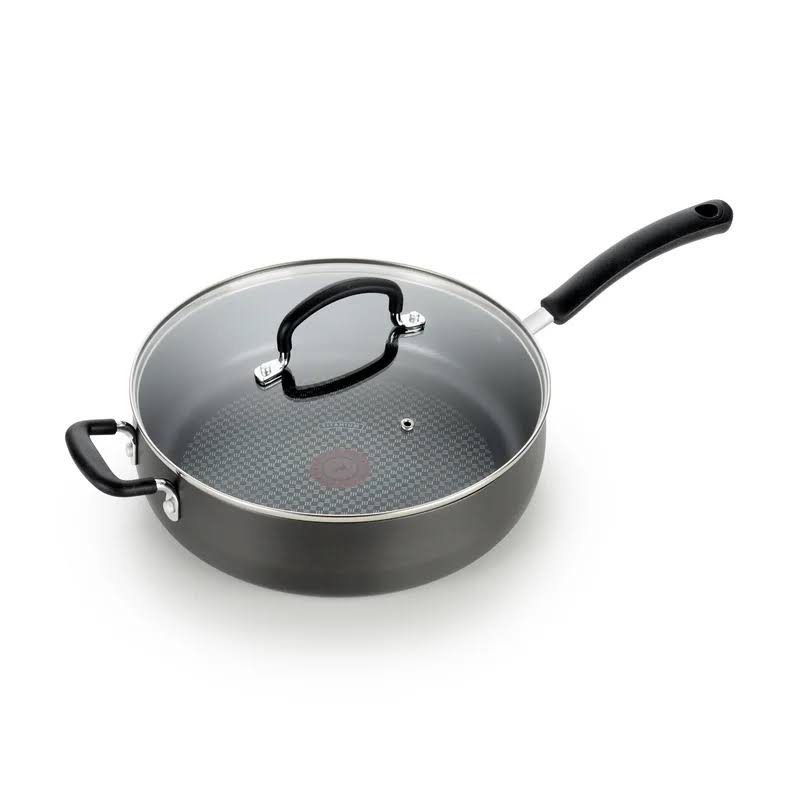 E76582 Ultimate Hard Anodized, Nonstick 5 Qt. Jumbo Cooker, Black, 5 Quart, Grey