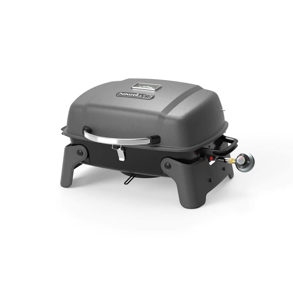 820-0065B 1-Burner Portable Propane Gas Table Top Grill in Black