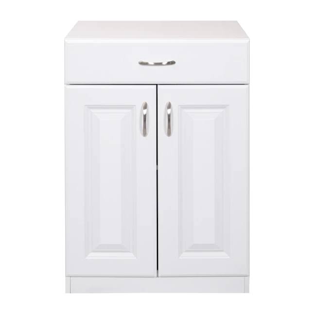 Estate ESBDD24SW 23.75-in W x 34.5-in H Wood Composite White Wall-mount Utility Storage Cabinet