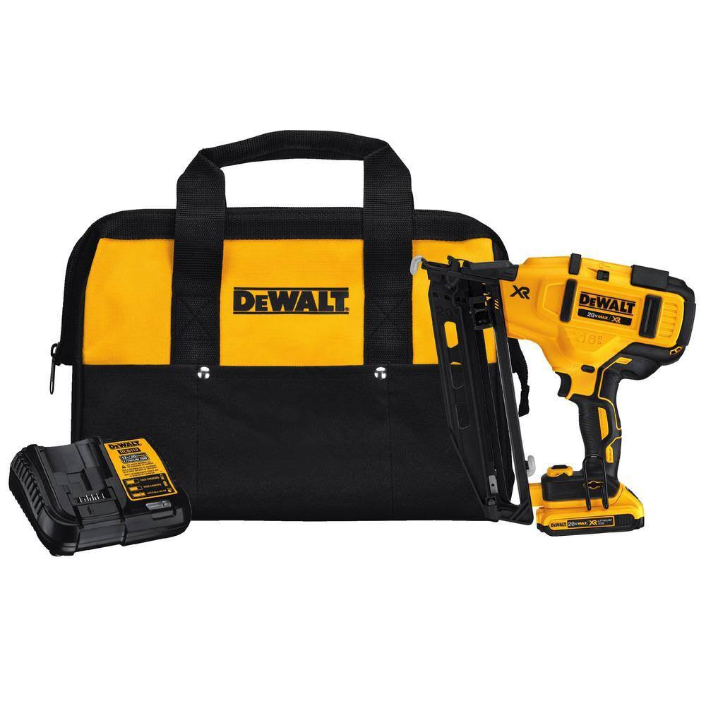 DCN660D1 20V MAX XR 16-Gauge Cordless Angled Finish Nailer Kit