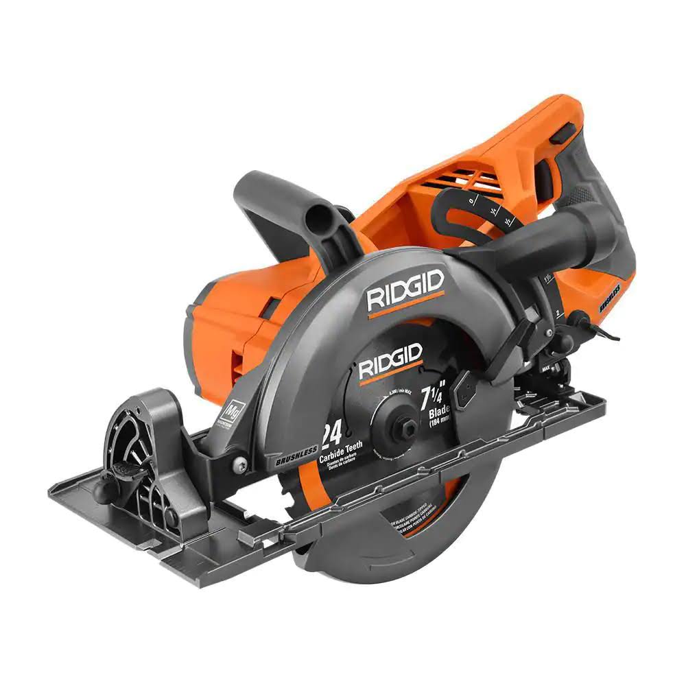 R8658B 18V Brushless Cordless 7-1/4 in. Rear Handle Circular Saw (Tool Only)
