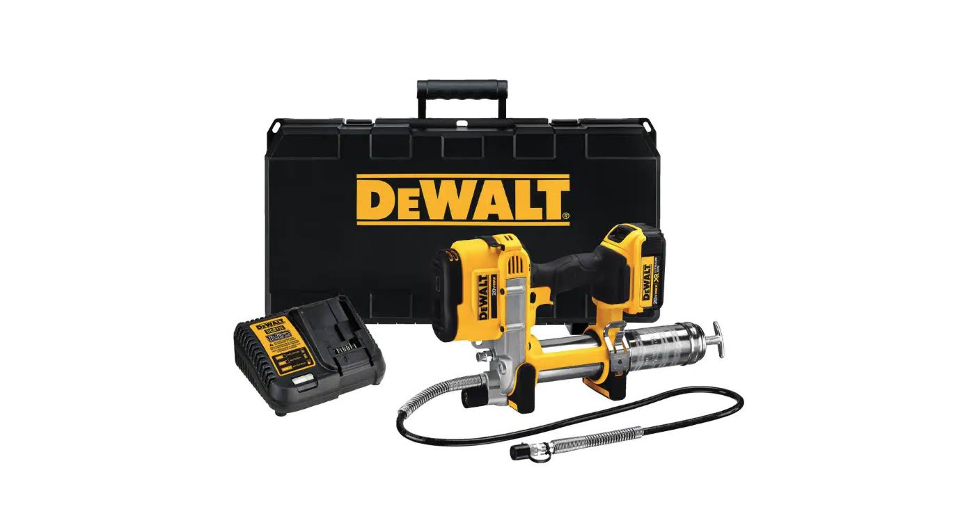 DCGG571M1 20-Volt MAX Cordless 10,000 PSI Variable Speed Grease Gun, (1) 20-Volt 4.0Ah Battery   Charger