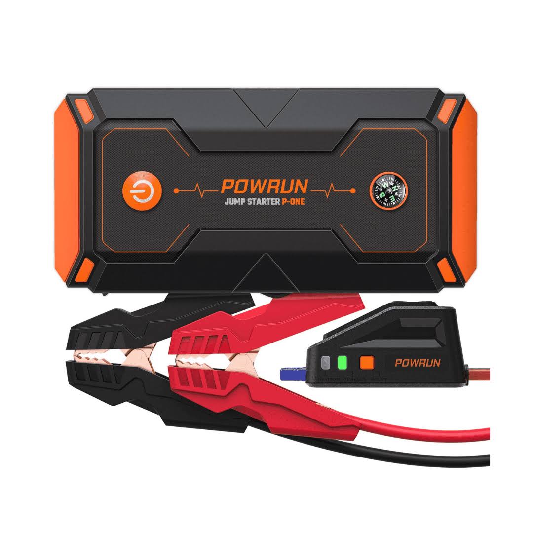 Powrun P-ONE Jump Starter, 2000A Portable Jump Box   Car Jump Starter Battery Pack