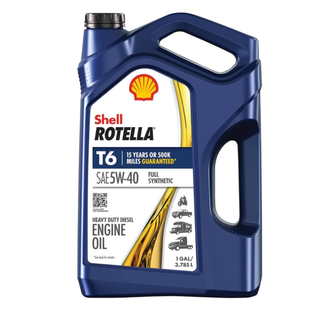 Shell Rotella T6 (3 1 Gal): Full Synthetic 5W-40 Diesel Oil, Bulk Value