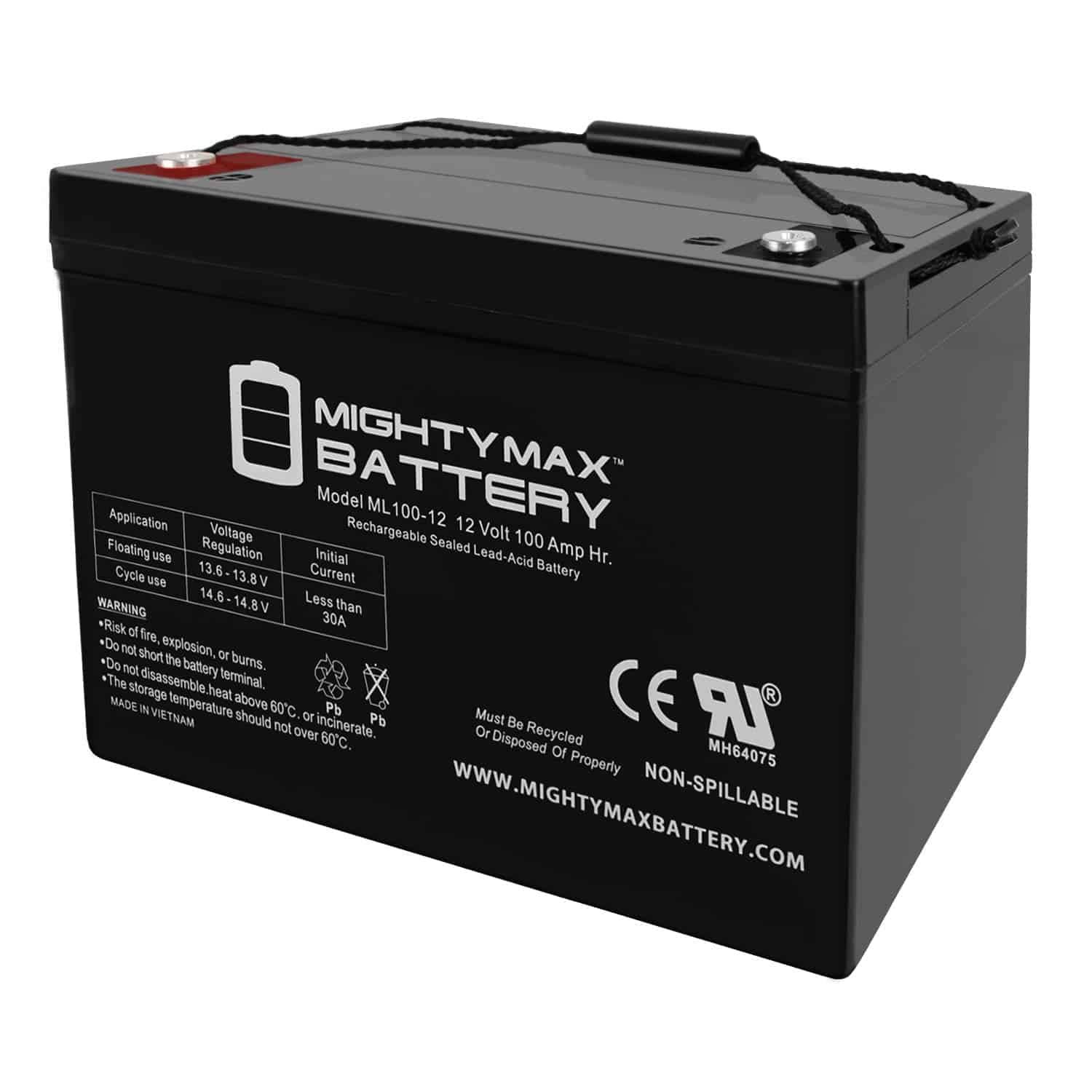 12V 100Ah SLA Battery Replacement for Zoeller Sump Pump