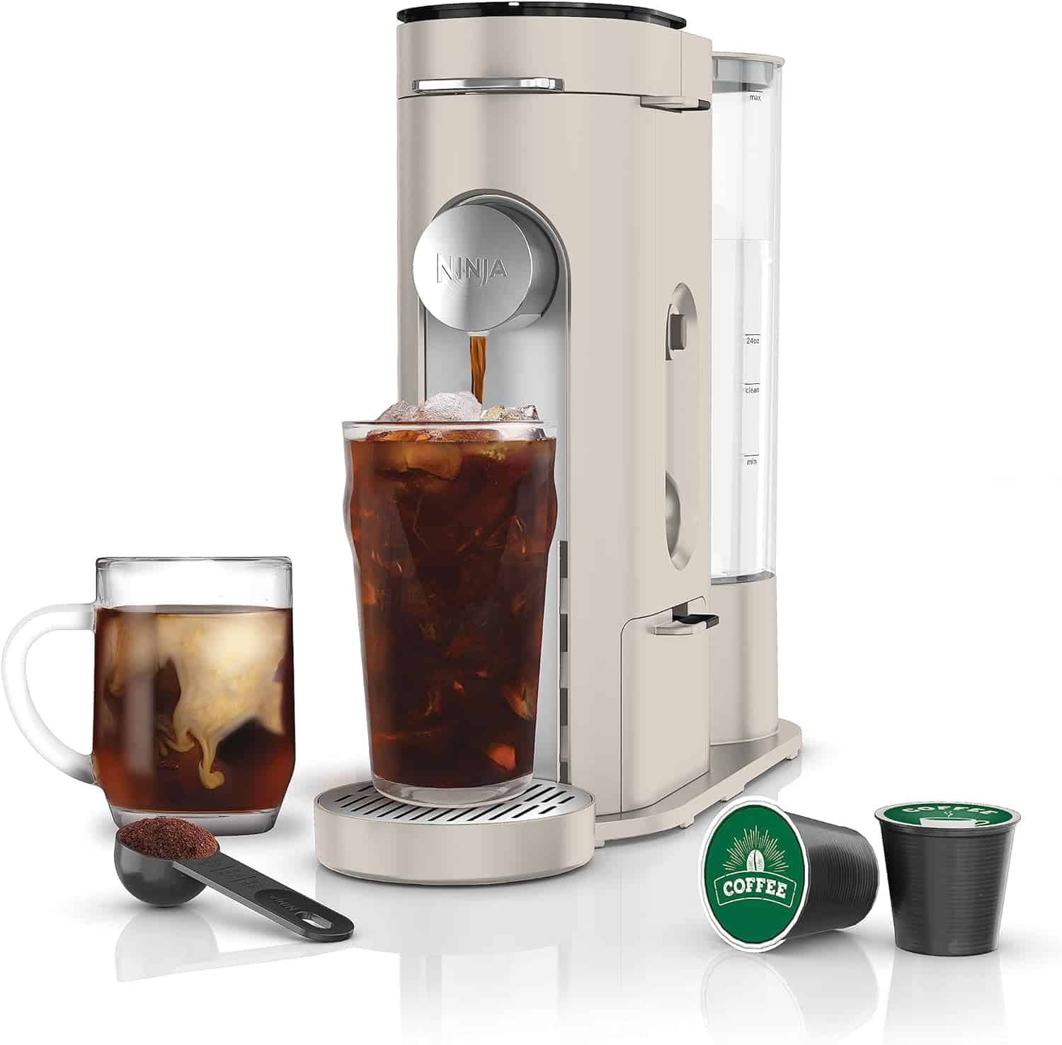 PB041ST Single-Serve Coffee Maker   Pods   Grounds, Stone