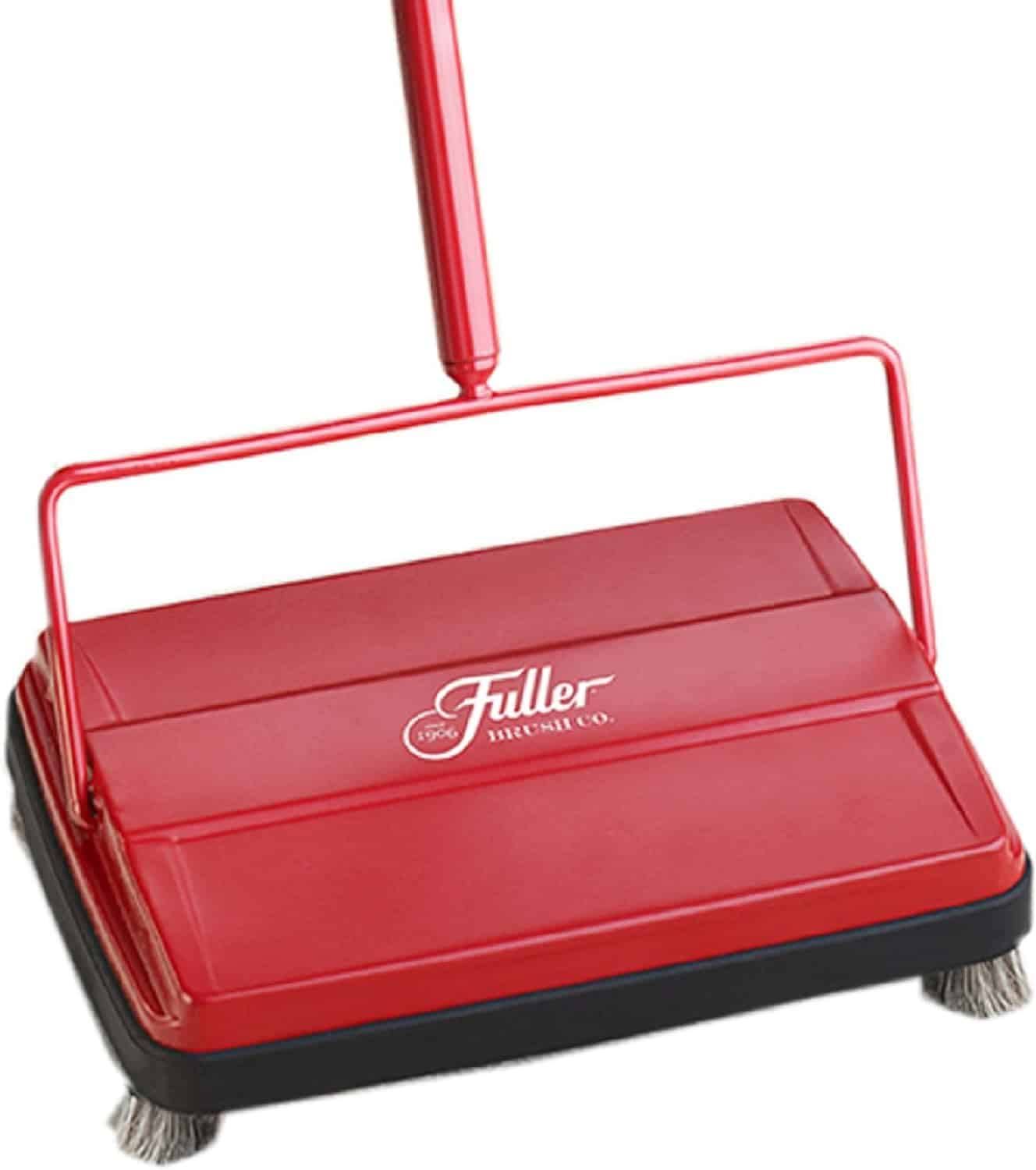 Fuller Brush 17052 Electrostatic Carpet   Floor Sweeper   9  Cleaning Path   Red