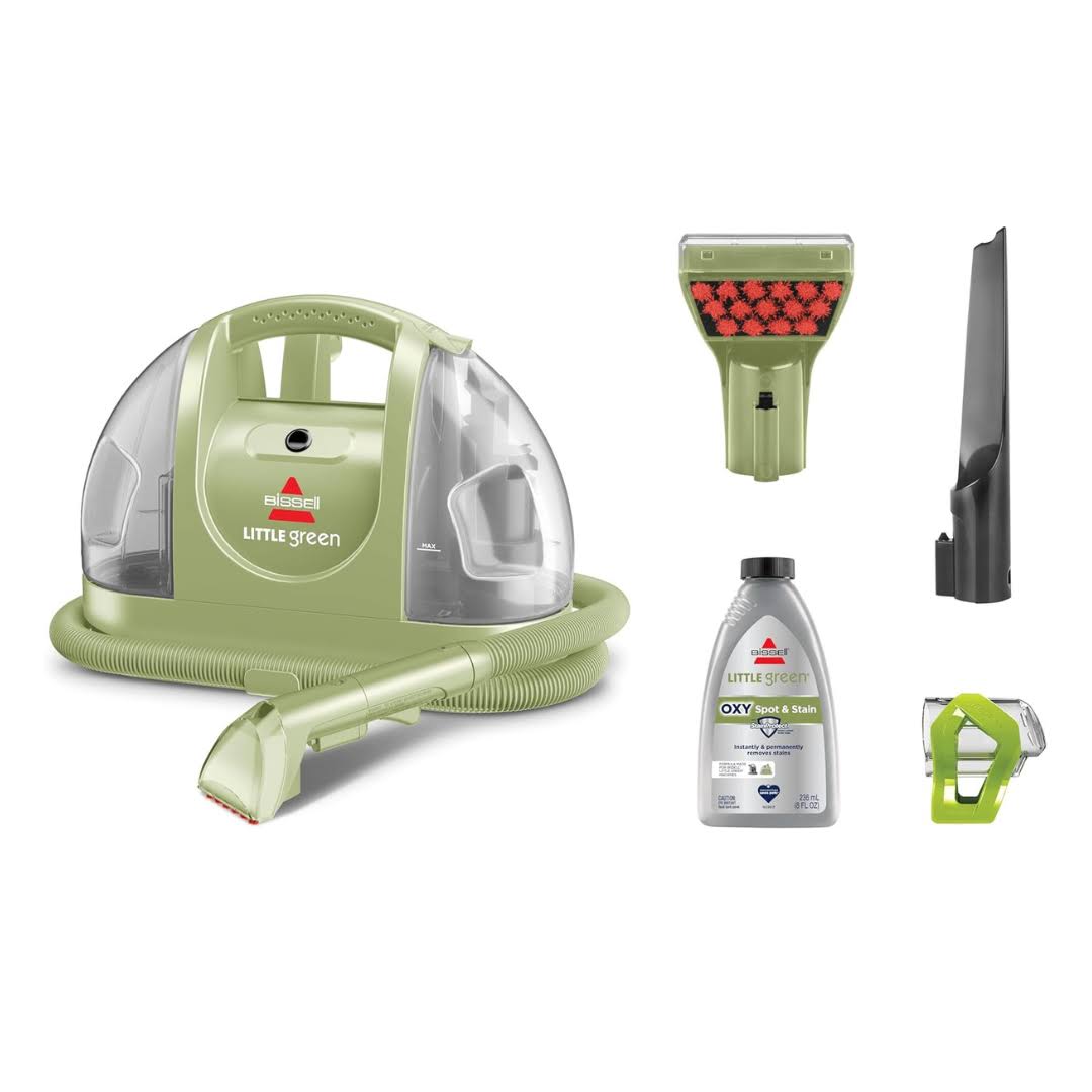 Little Green Multi-Purpose Portable Carpet and Upholstery Cleaner, Car and Auto Detailer, with Exclusive Specialty Tools, Green, 1400B