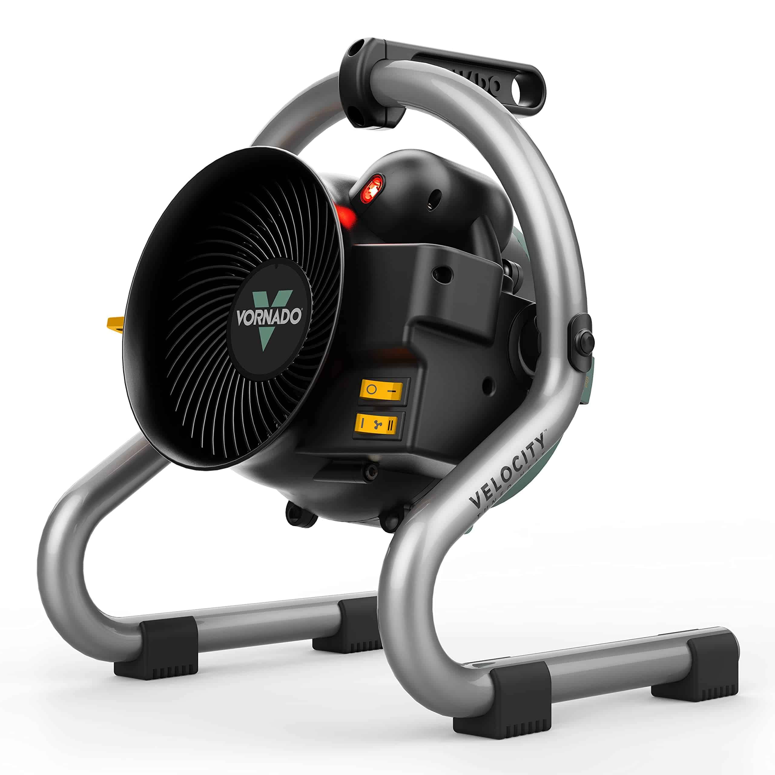 Velocity HD Garage Space Heater with Fan, Tilt Head, Advanced Safety Features,Black, Whole Room