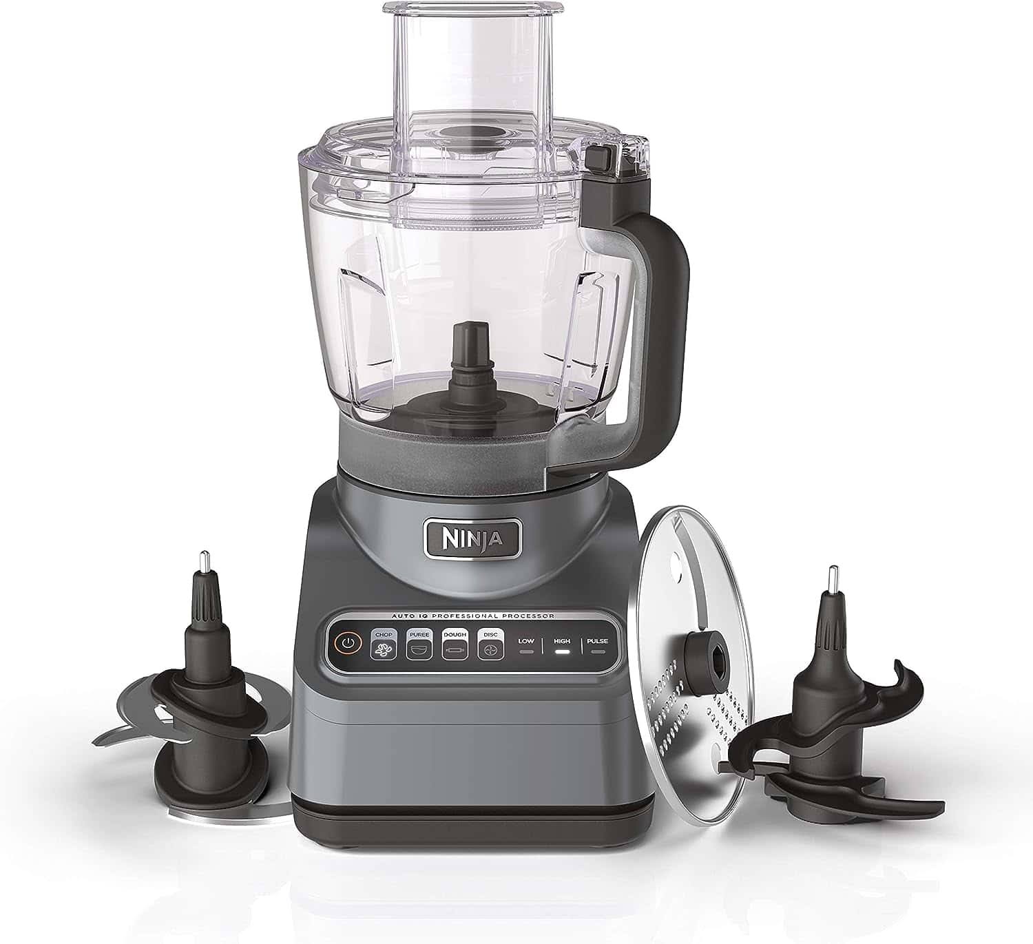 BN601 Professional Plus Food Processor, 1000 Peak Watts, 4 Functions for Chopping, Slicing, Purees   Dough