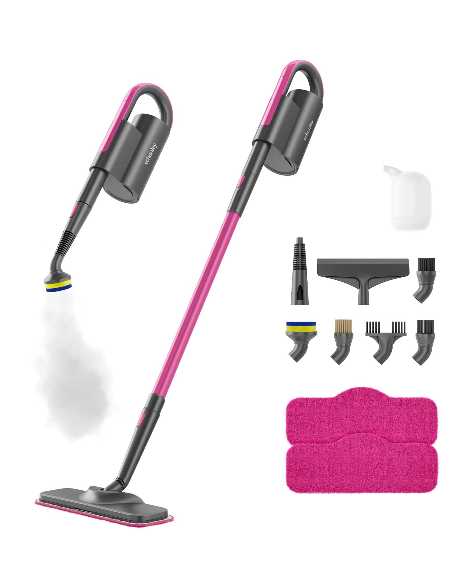 Schenley Steam Mop Cleaner with Detachable Handheld Steamer for Cleaning Hardwood/Laminate Floor