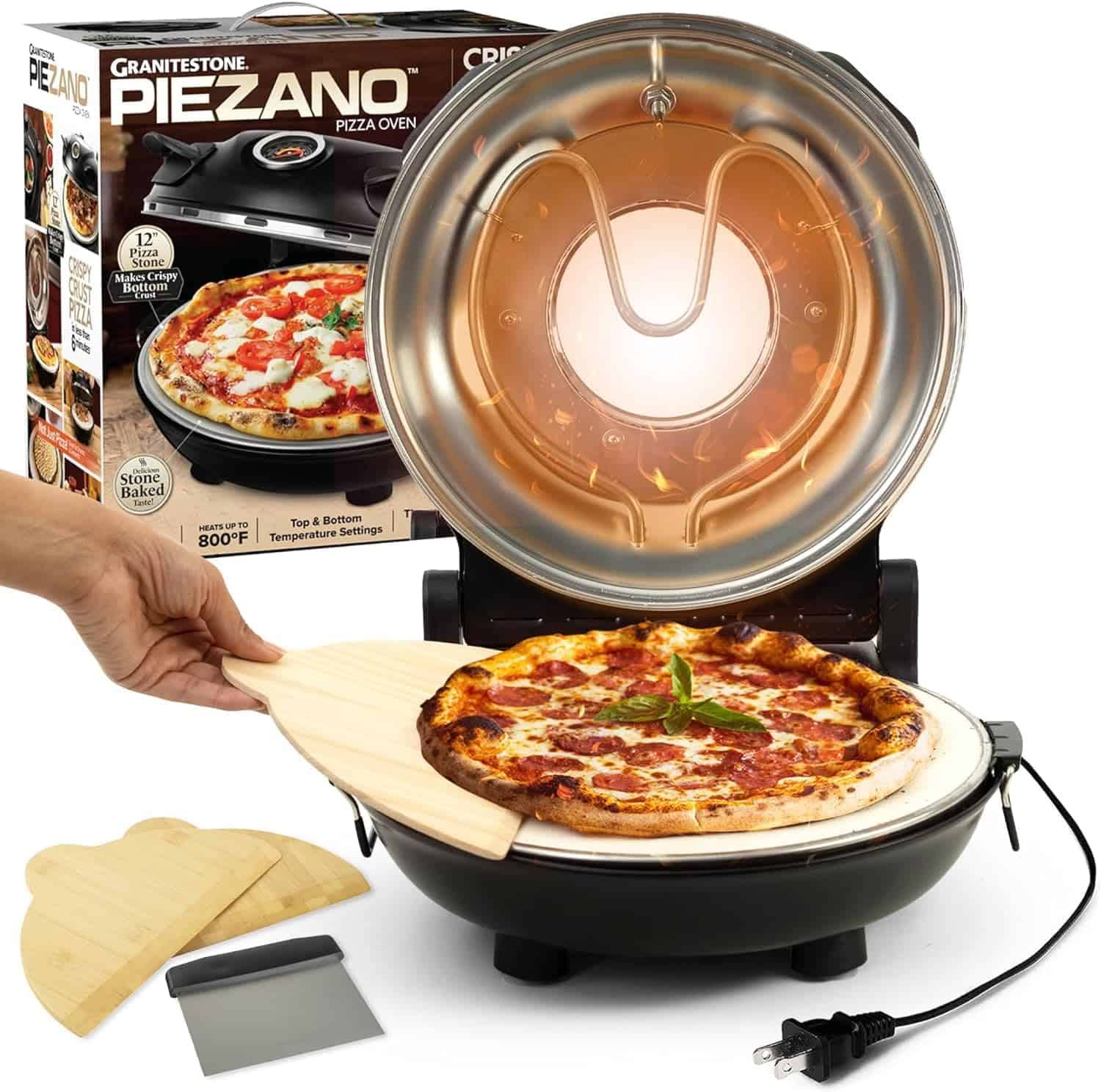 Granitestone Piezano Indoor/Outdoor Portable Electric Pizza Oven