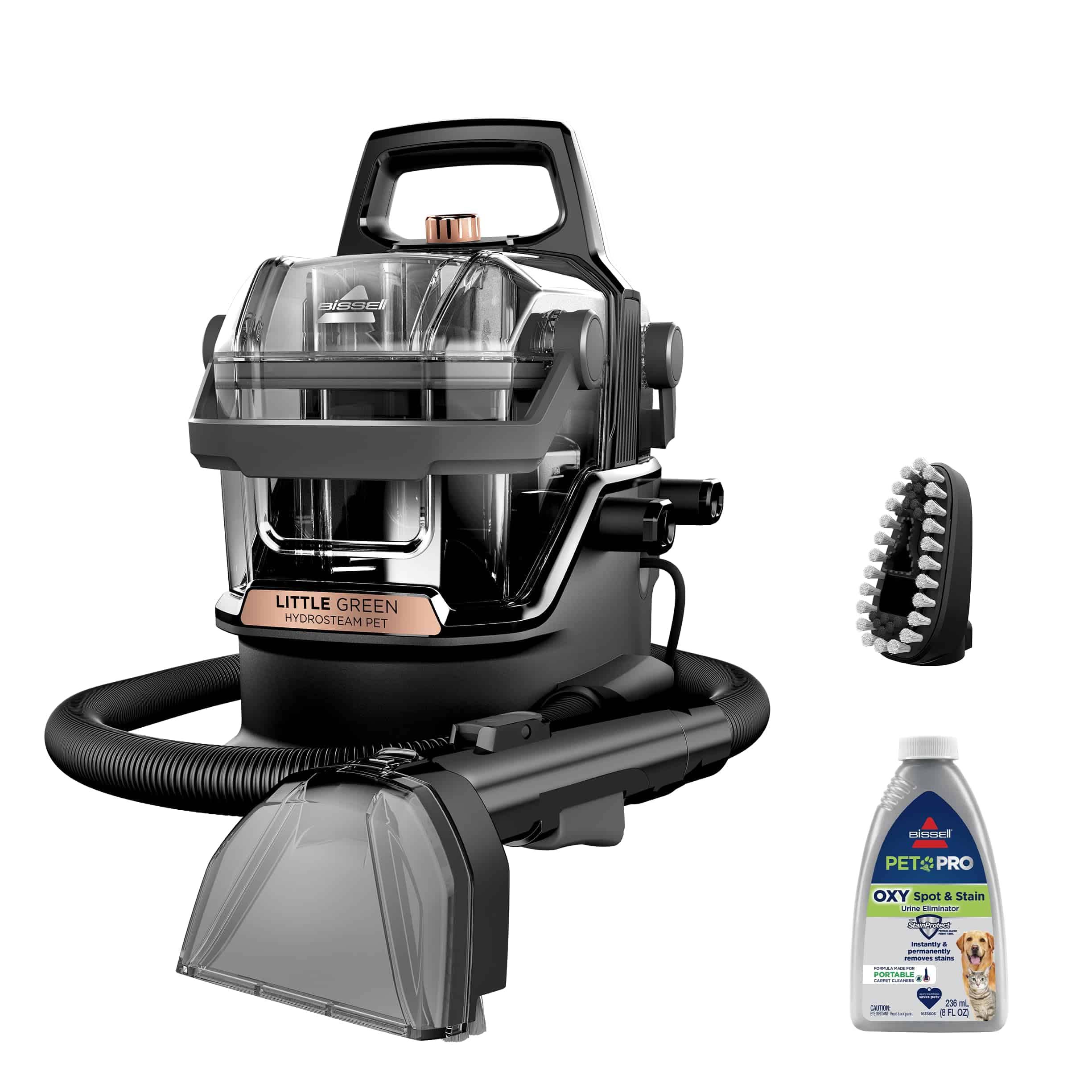 Little Green HydroSteam Multi-Purpose Portable Carpet and Upholstery Cleaner, Black and Copper Harbor