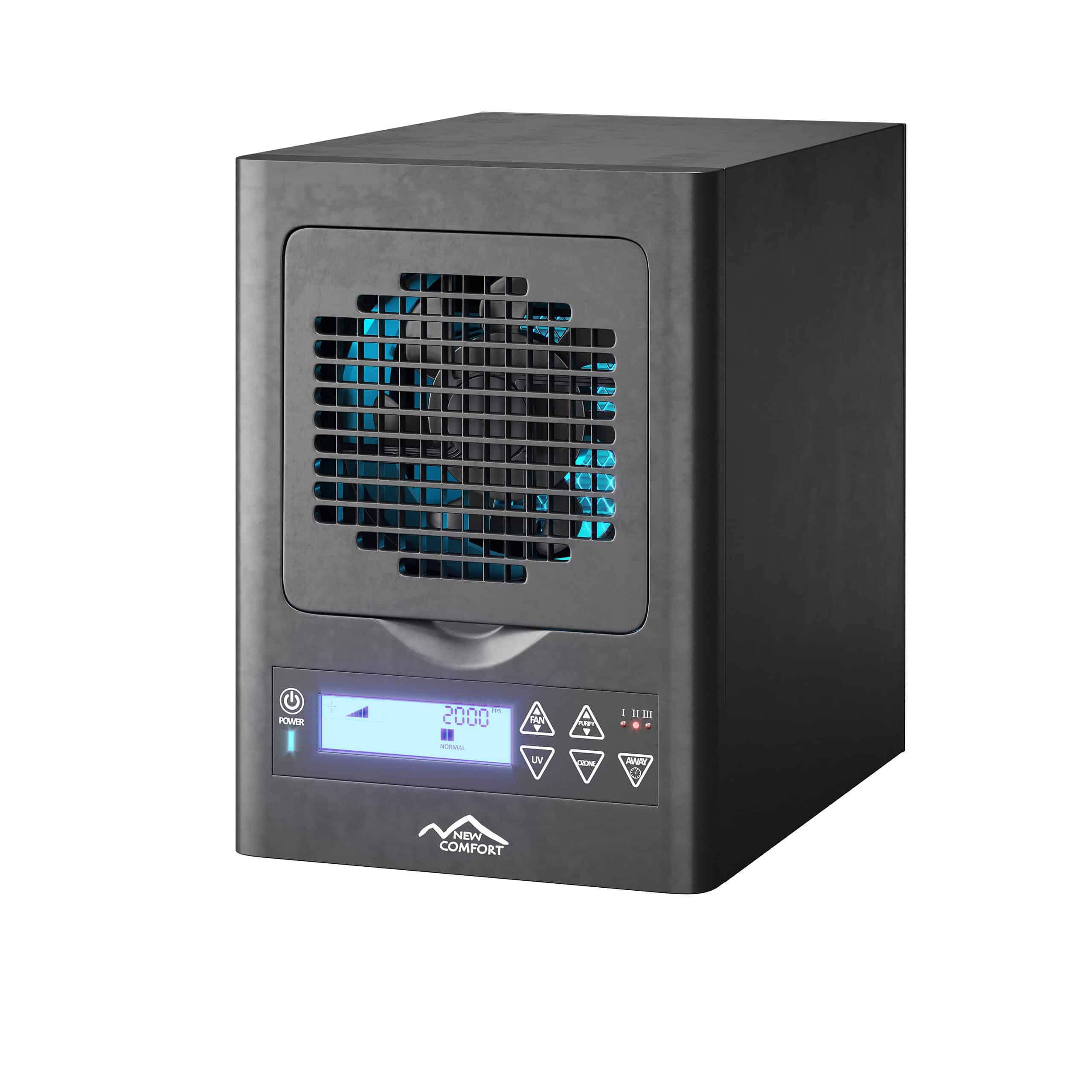 New Comfort Ozone Generator 5-Speed Ionic Black HEPA and Uv Air Purifier (Covers: 3500-sq ft)