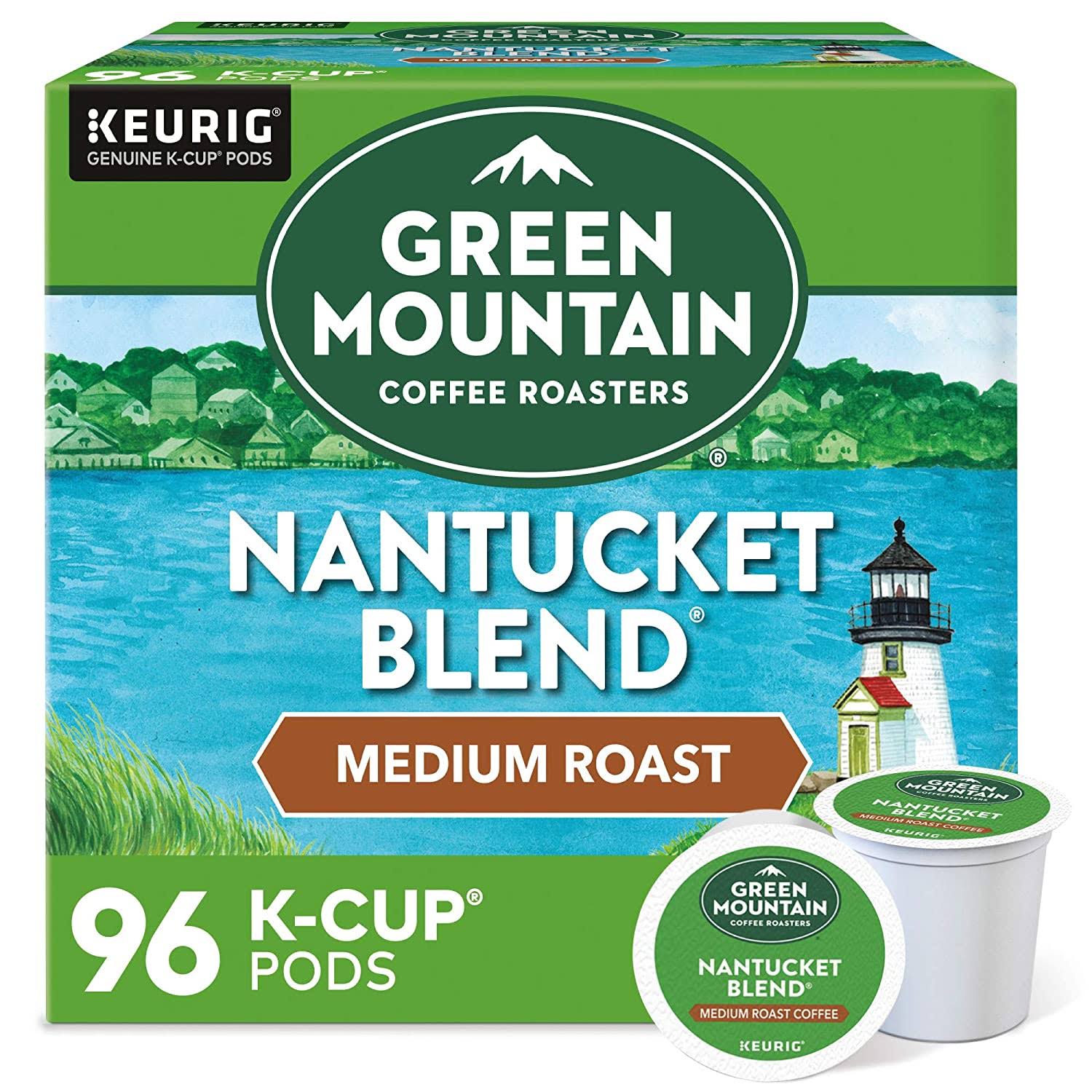 Green Mountain Coffee Roasters Nantucket Blend, Single-Serve  K-Cup Pods, Medium Roast Coffee, 96 Count