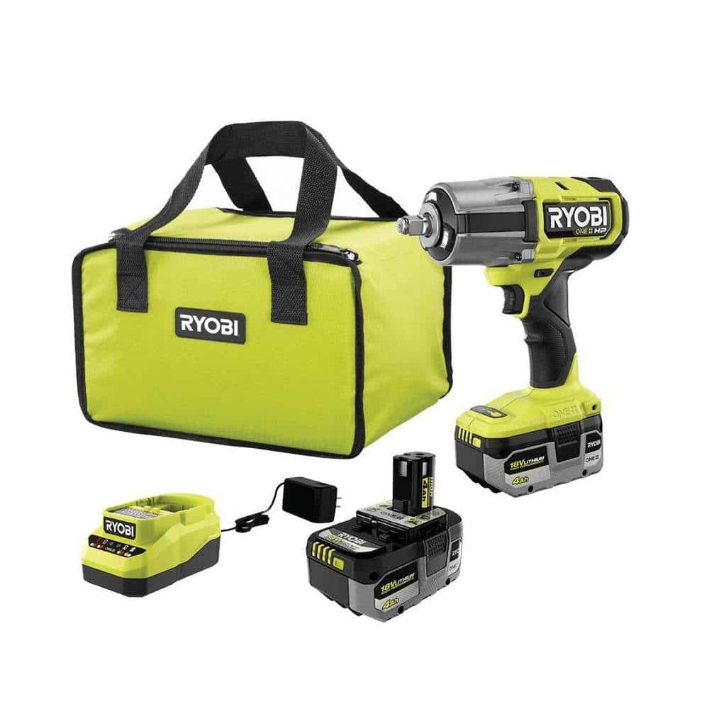 PBLIW01K2 ONE+ HP 18V Brushless Cordless 4-Mode 1/2 in. High Torque Impact Wrench Kit with (2) 4.0 Ah Batteries and Charger