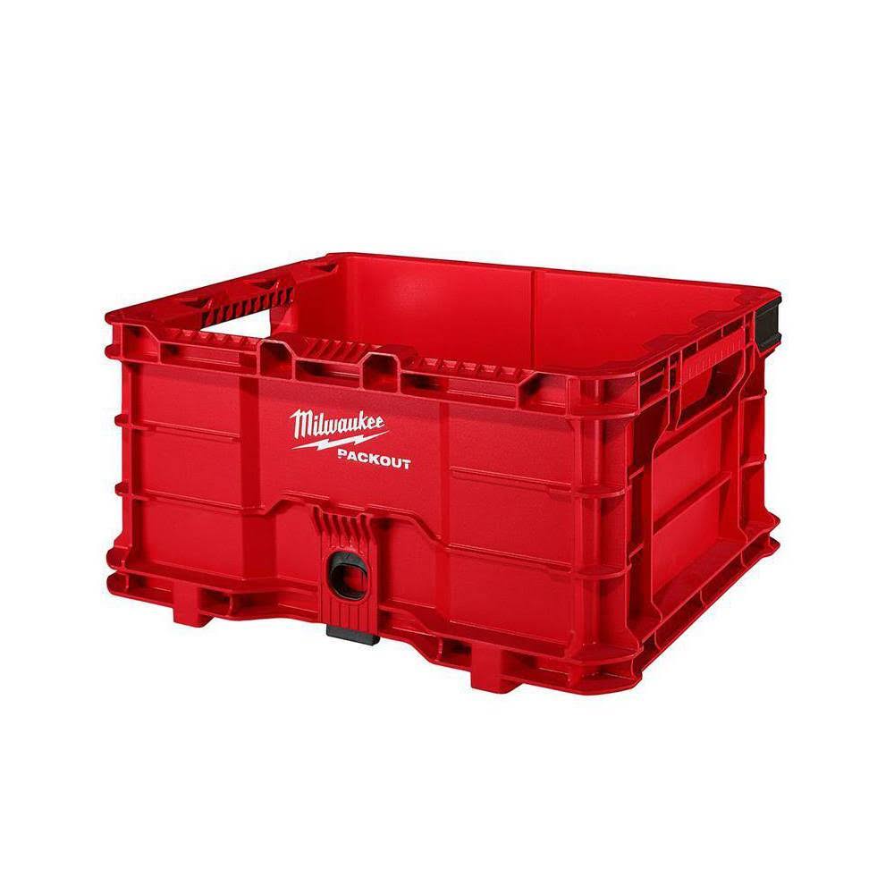 48-22-8440 PACKOUT 18.6 in. Tool Storage Crate Bin with Carrying Handles and 50 lbs. Weight Capacity