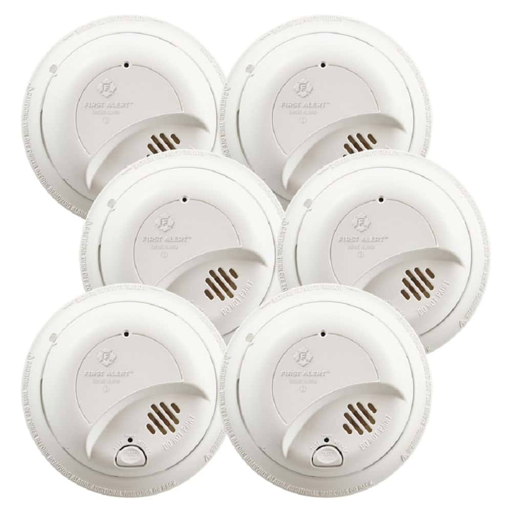 First Alert Brk 6-Pack Hardwired Ionization Sensor Smoke Detector