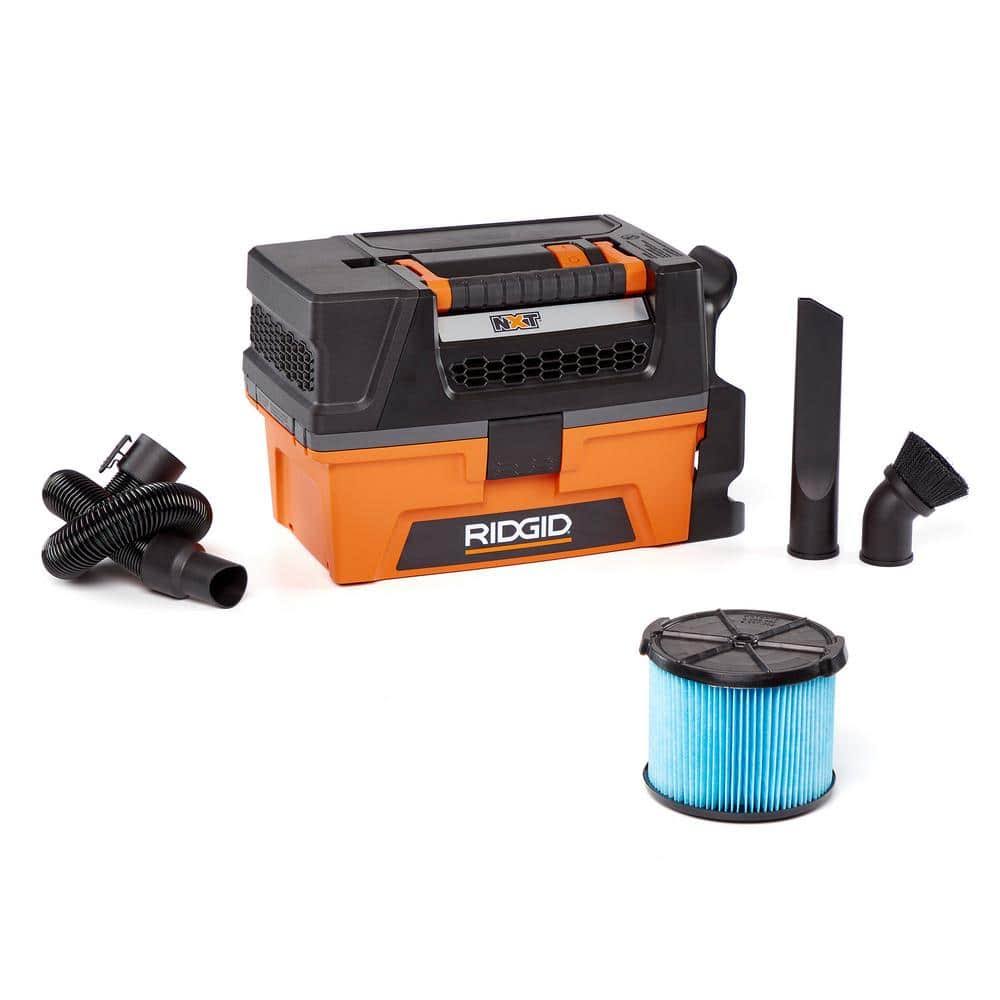 NXT 3 Gallon Wet/Dry Shop Vacuum with Powerful 5.0 Peak HP Motor