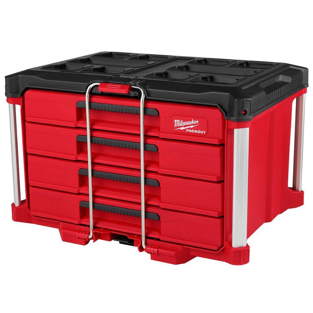 PACKOUT 22 in. Modular 4-Drawer Tool Box with Metal Reinforced Corners and 50 lbs. Capacity