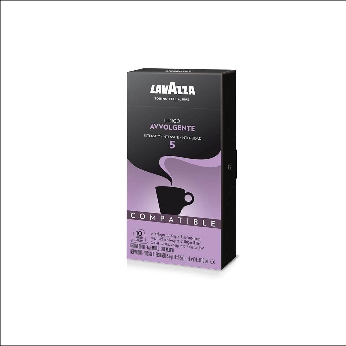 Lavazza Nespresso Capsules (Avvolgente, 100 Caps)