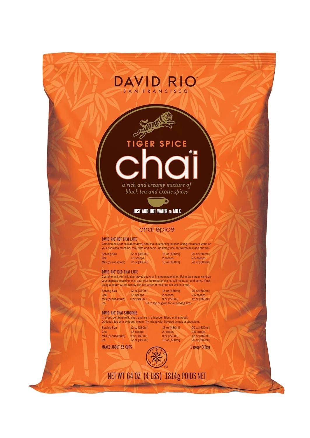 David Rio Tiger Spice Chai, 64 Ounce (Pack of 1)