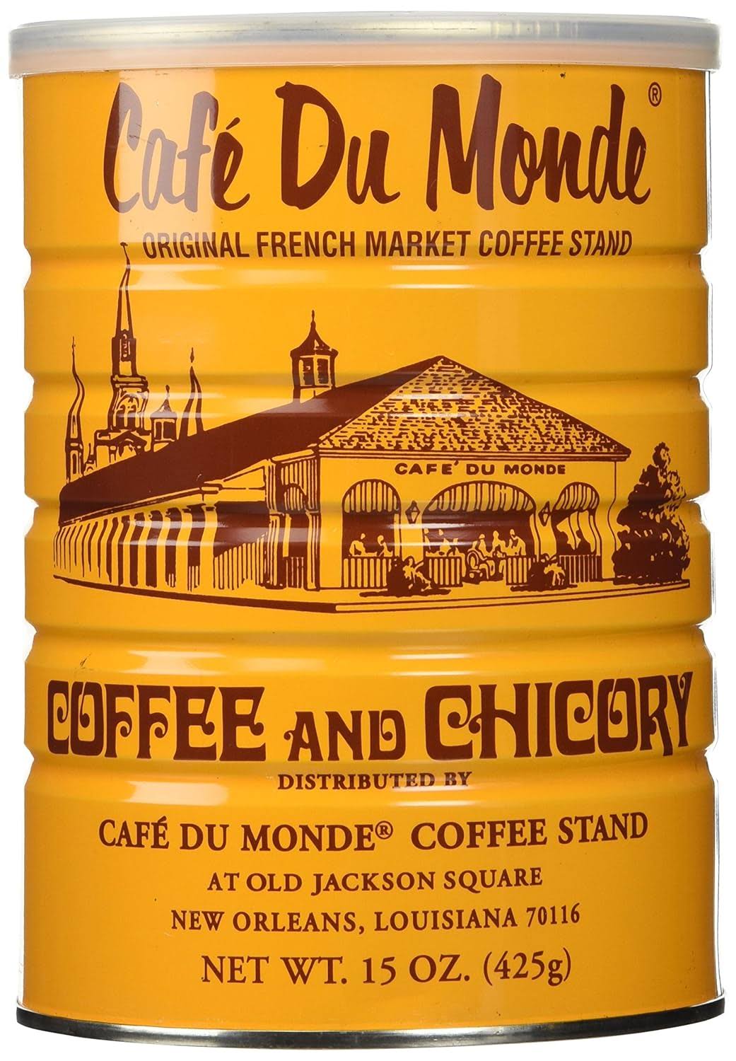 Half a Dozen Cans (6 Cans) of Coffee Du Monde   15 oz. cans