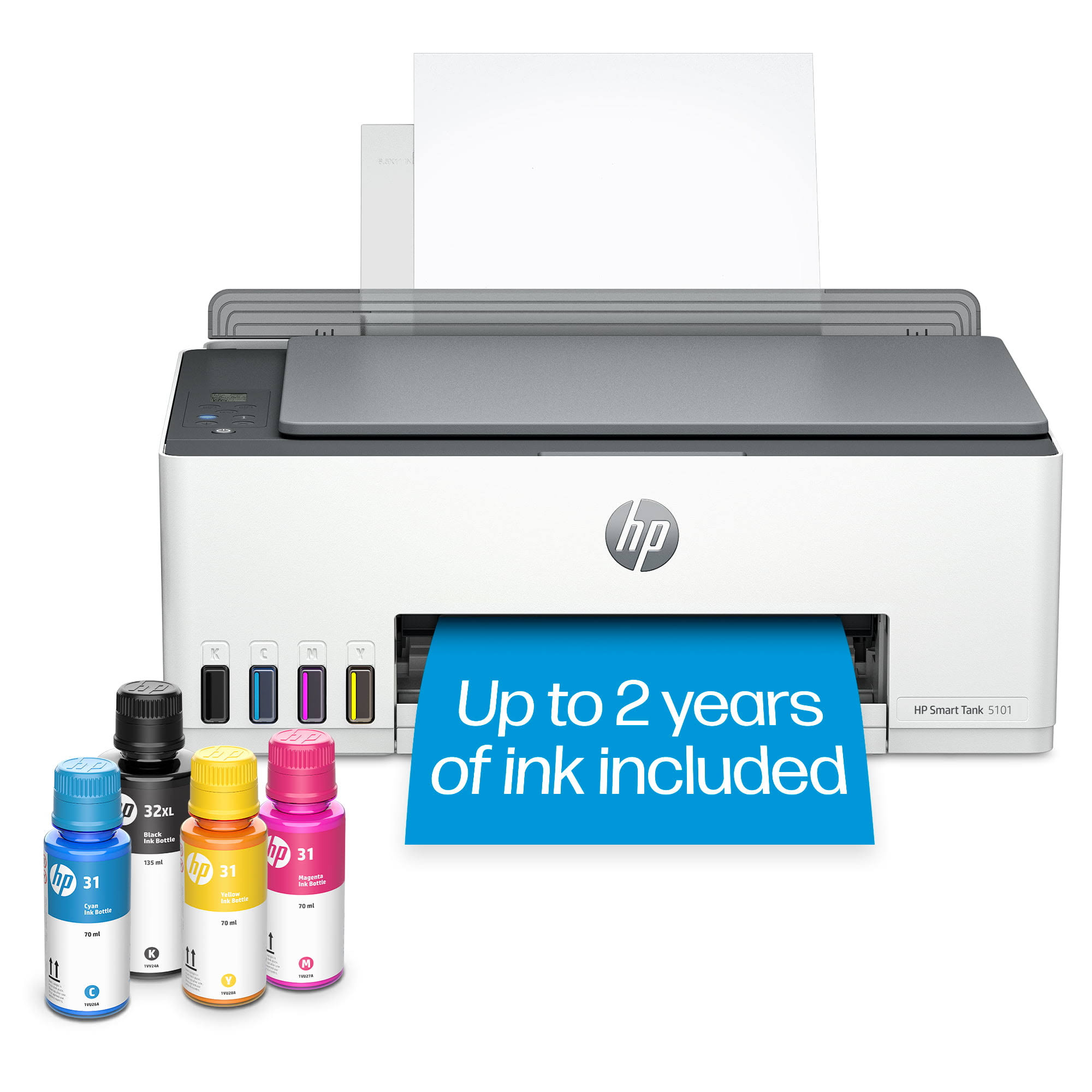 Smart Tank 5101 Wireless All-in-One Supertank Color home Inkjet Printer with up to 2 Years of Ink Included